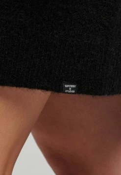 Superdry ROLL NECK - Jumper Dress - Black -Superdry Shop fa1782a934744689898c550e7db2e2e6