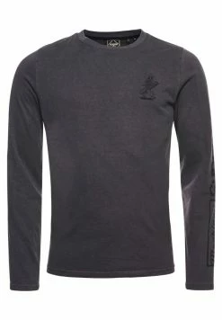 Superdry AMERICAN CLASSIC - Long Sleeved Top - Vintage Black -Superdry Shop fa4f5caaac4e4000a595350c69bac188