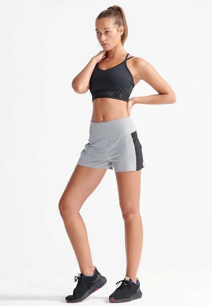 Superdry COOLING LOOSE - Shorts - Grey Marl 1 Superdry COOLING LOOSE - Shorts - Grey Marl