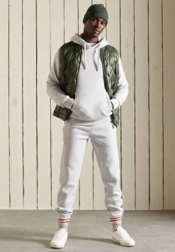 Superdry VINTAGE LOGO EMBROIDERED - Hoodie - Glacier Grey Marl