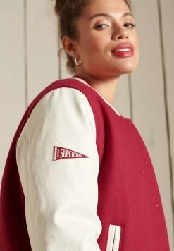 Superdry COLLEGE VARSITY - Bomber Jacket - Hike Red 8 Superdry COLLEGE VARSITY - Bomber Jacket - Hike Red -Superdry Shop fa5c634a40fd4c6d80c79ef251b9c636