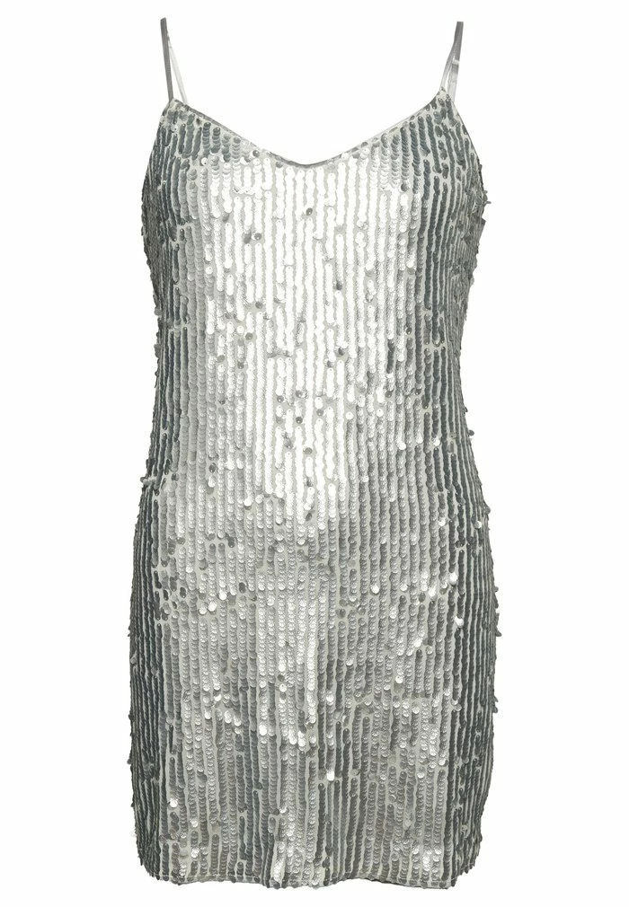 Superdry SPARKLY CAMI MINI - Cocktail Dress / Party Dress - Matt Silver Sequin 6 Superdry SPARKLY CAMI MINI - Cocktail Dress / Party Dress - Matt Silver Sequin - Image 6