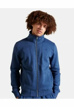Superdry Zip-up Sweatshirt - Bright Blue Marl