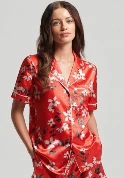 Superdry SHORT SLEEVE - Pyjama Top - Wild Rose