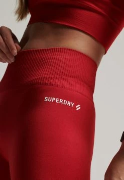 Superdry CORE SEAMLESS - Leggings - Trousers - Carmine Red -Superdry Shop fab4de1550604337a02c346b49ec4b51