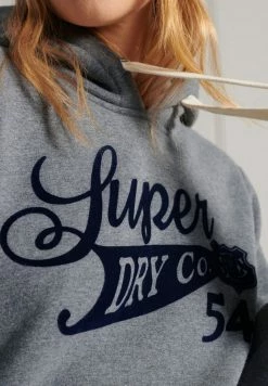 Superdry COLLEGIATE CALI STATE - Hoodie - Dark Marl -Superdry Shop faca741e127f4a8e85389212bcc9d52d