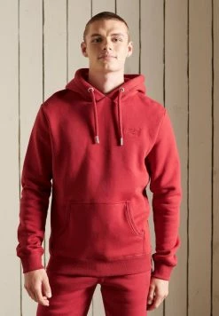 Superdry VINTAGE LOGO EMBROIDERED - Hoodie - Rich Red Marl -Superdry Shop fad0ce19fb6346478916aa74b033ce44