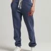 Superdry VINTAGE COLLEGIATE - Tracksuit Bottoms - Rich Navy Marl