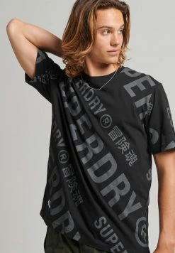 Superdry CORE - Print T-shirt - Black