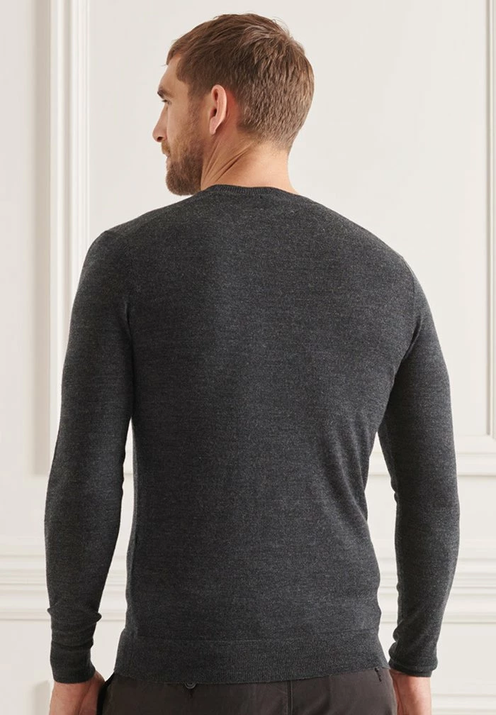 Superdry Jumper - Dark Charcoal Marl 2 Superdry Jumper - Dark Charcoal Marl - Image 2
