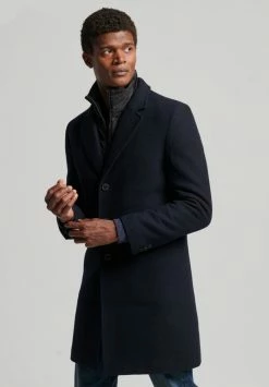 Superdry DETACHABLE LINING TOWN - Short Coat - Eclipse Navy