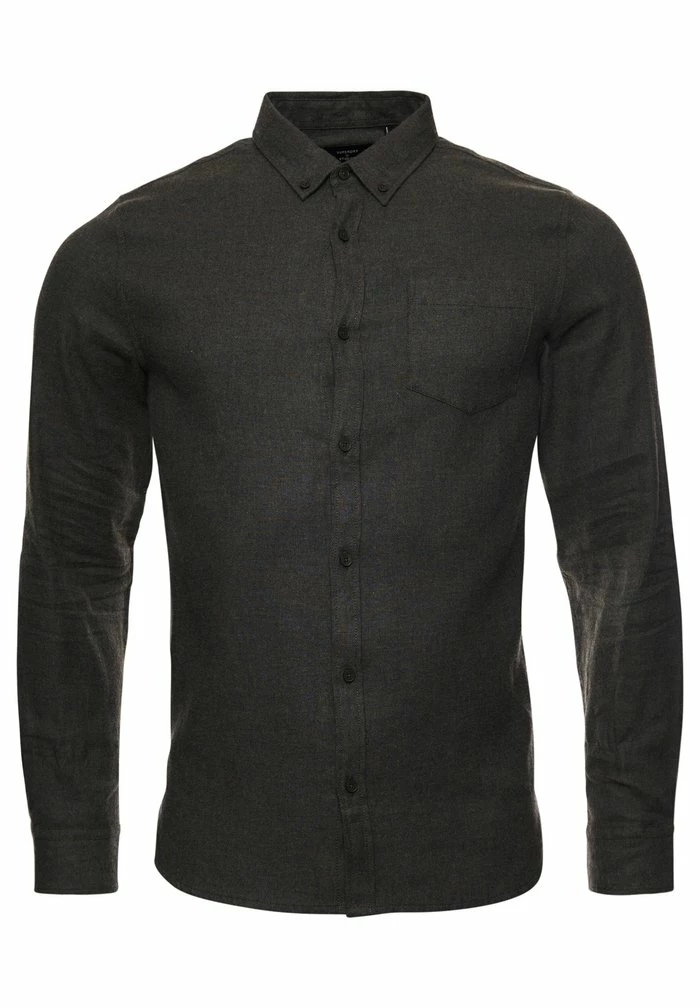 Superdry Button-down Blouse - Thyme Marl Twill 4 Superdry Button-down Blouse - Thyme Marl Twill - Image 4