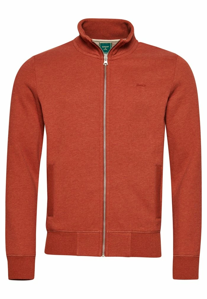 Superdry VINTAGE LOGO - Zip-up Sweatshirt - Coral 3 Superdry VINTAGE LOGO - Zip-up Sweatshirt - Coral - Image 3