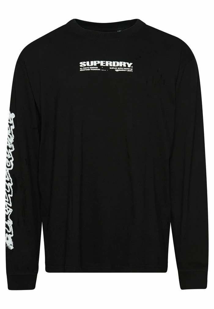 Superdry X SURPLUS LONG SLEEVE - Long Sleeved Top - Black 6 Superdry X SURPLUS LONG SLEEVE - Long Sleeved Top - Black - Image 6