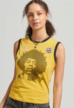 Superdry ALLSTARS JH GRAPHIC - Top - Springs Yellow