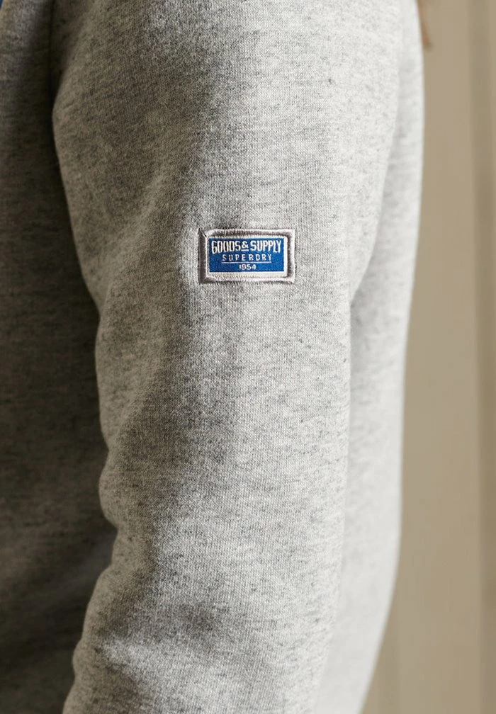 Superdry Zip-up Sweatshirt - Athletic Grey Marl 4 Superdry Zip-up Sweatshirt - Athletic Grey Marl - Image 4