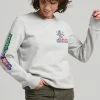 Superdry INTO THE WOODS - Sweatshirt - Glacier Grey Marl