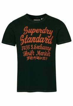 Superdry VINTAGE CLASSIC - Print T-shirt - Enamel Green