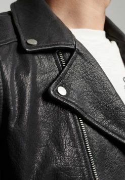 Superdry MOTO BIKER - Leather Jacket - Black -Superdry Shop fd26239fd1194c5f8c590a99893bdac8