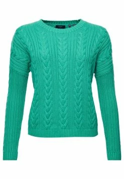 Superdry DROPPED SHOULDER CABLE CREW NECK - Jumper - Woodland Green -Superdry Shop fd3da65c522f46c6b50caaee1a61605a