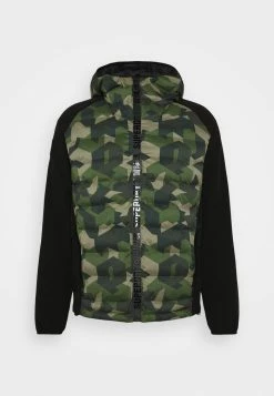 Superdry MOTION RADAR HOODED HYBRID - Soft Shell Jacket - Dark Green -Superdry Shop fd48d2a709be41a19c57dcc7d01af324