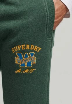 Superdry COLLEGIATE - Tracksuit Bottoms - Enamel Green Marl -Superdry Shop fd68a548f49941e8ac874d387f26d060