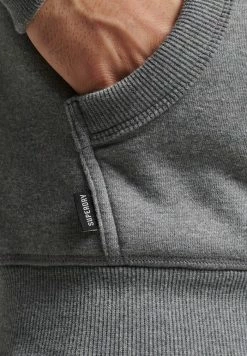 Superdry VINTAGE EMB ECLIPSE - Hoodie - Rich Charcoal Marl -Superdry Shop fd9c04c0a47845c9b034fd5e0464aea5