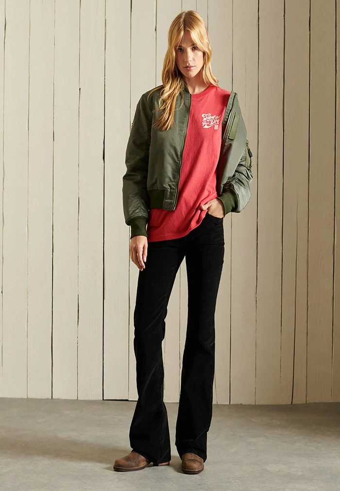 Superdry PRIDE - Print T-shirt - Papaya Red Marl 1 Superdry PRIDE - Print T-shirt - Papaya Red Marl