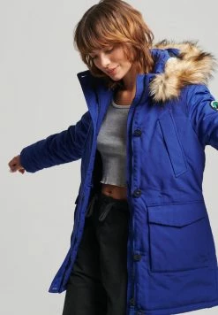 Superdry EVEREST - Parka - Cobalt -Superdry Shop fde39310768a4aa0a5e3882e05f688f6