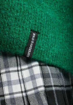 Superdry VINTAGE ESSENTIAL MOCK NECK - Jumper - Deep Pine Green -Superdry Shop fdeca10000d64cf5998cc55d271ba4d8