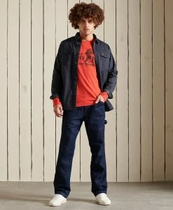 Superdry SCRIPT STYLE - Long Sleeved Top - Americana Red