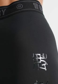 Superdry SPORT TRAINING ELASTIC - Leggings - Shiny Black -Superdry Shop fe553268014f408992f17b2c552d7856