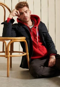 Superdry SCRIPT STYLE COLLEGE - Zip-up Sweatshirt - Risk Red -Superdry Shop ff326b2045724fa9a48ad499232eacde