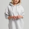Superdry EMBROIDERED LOGO - Day Dress - Glacier Grey Marl