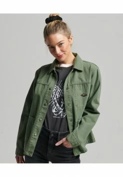 Superdry VINTAGE - Button-down Blouse - Olive Khaki