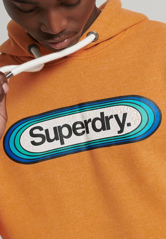 Superdry VINTAGE CORE SEASONAL - Hoodie - Thrift Gold Marl 2 Superdry VINTAGE CORE SEASONAL - Hoodie - Thrift Gold Marl - Image 2