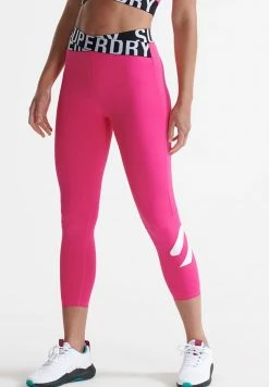 Superdry Leggings - Trousers - Raspberry Sorbet