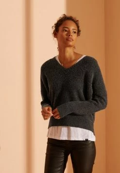 Superdry ISABELLA SLOUCH - Jumper - Charcoal Mix Marl 5 Superdry ISABELLA SLOUCH - Jumper - Charcoal Mix Marl -Superdry Shop ff77c386d7094a3fa2098e8bf860fd6c