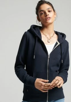 Superdry Zip-up Sweatshirt - Eclipse Navy