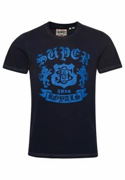 Superdry VINTAGE REWORK - Print T-shirt - Supermarine Navy