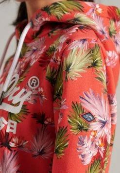 Superdry Hoodie - Brushed Pink Palm -Superdry Shop ff8ea5f1eef54553992d4315f842a04e