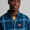Superdry HERITAGE LUMBERJACK - Shirt - Albion Check Blue