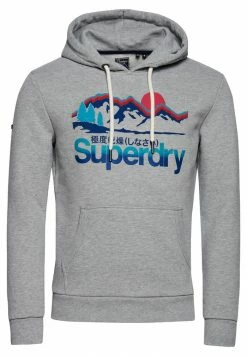 Superdry VINTAGE CORE LOGO - Hoodie - Noos Grey Marl