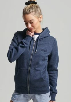 Superdry Zip-up Sweatshirt - Vintage Navy Marl
